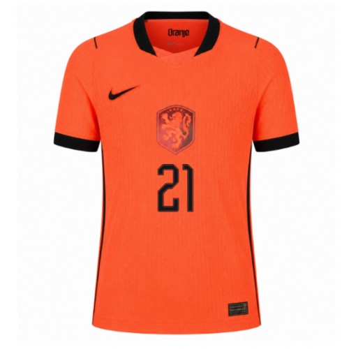 Nederländerna Frenkie de Jong #21 Hemmatröja VM 2026 Kortärmad